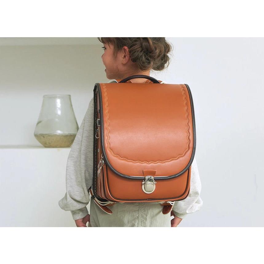 堀江鞄製造　ランドセル　キャメル　未使用品 ランドセル 女の子 2026 半かぶせ A4フラットファイル対応 日本