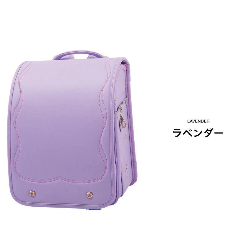 ランドセル 女の子 2024　A4 フラットファイル キュートな花柄モチーフ　堀江鞄 テイジンエアリー