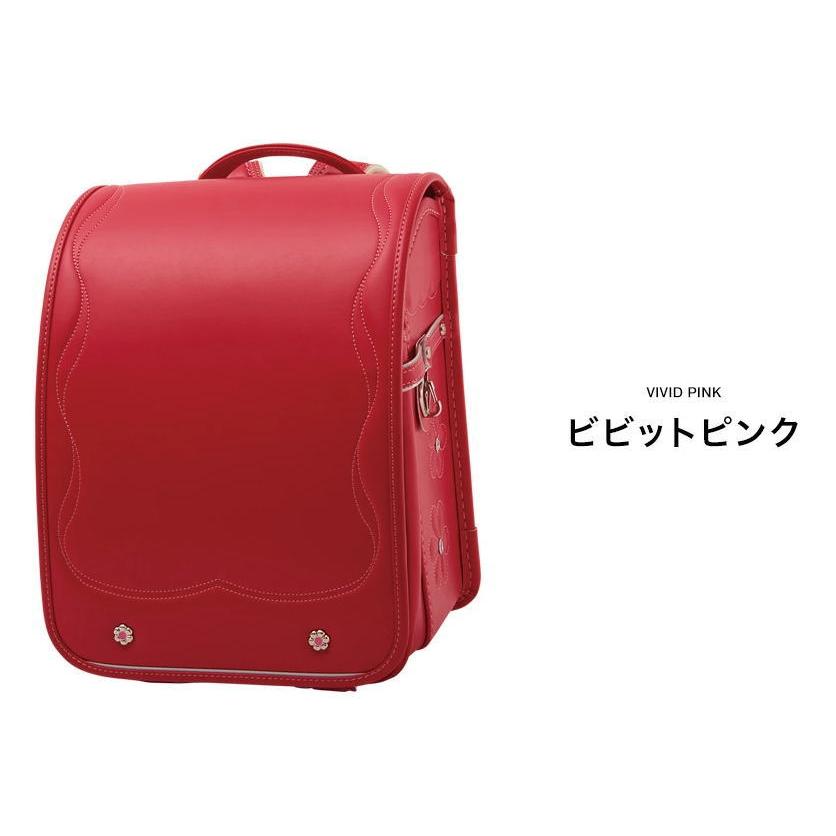 ランドセル 女の子 2024　A4 フラットファイル キュートな花柄モチーフ　堀江鞄 テイジンエアリー