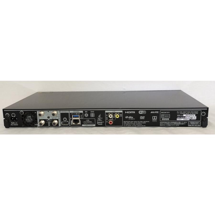 ソニー 2TB 2チューナー ブルーレイレコーダー BDZ-ZW2700 長時間録画