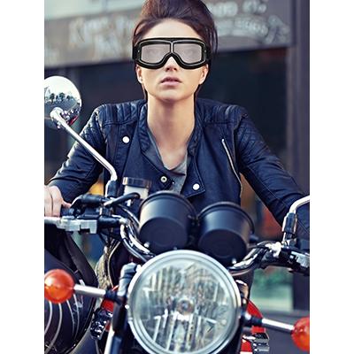バイク ゴーグル レトロ メガネ 眼鏡対応 メガネ対応 オートバイ 防風