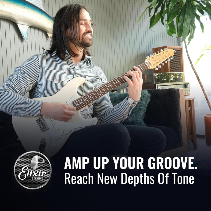 エレキギター弦 エリクサー nanoweb ELIXIR 12002 2個セット Super Light 09-42 ギター 弦 コーティング | Elixir | 04