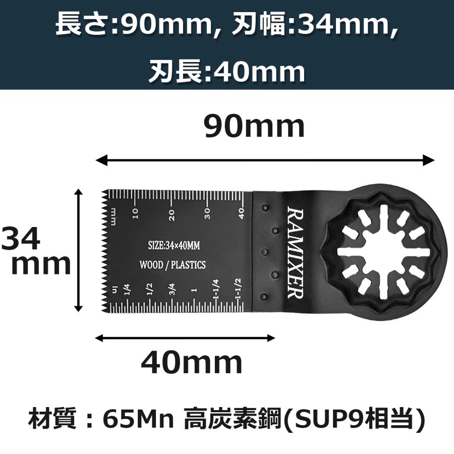 RAMIXER マルチツール 替刃 スターロック 木材用 10枚セット RAMIXER マルチツール 替刃 スターロック 木材用 10枚セット