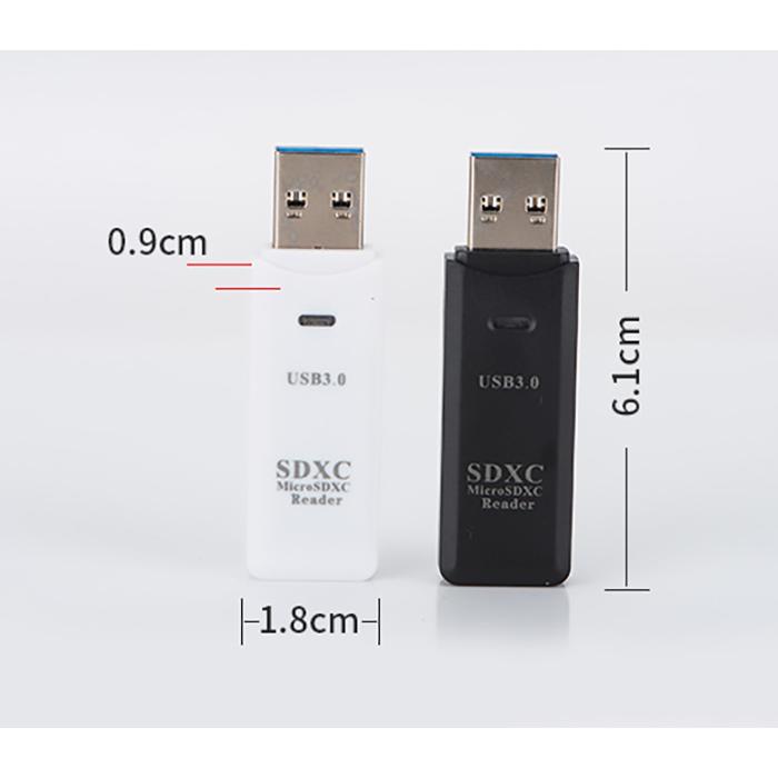 SDカードリーダー USB3.0 高速 2in1 SD SDHC SDXC microSD マルチカードリーダー ライター | Side3 | 08