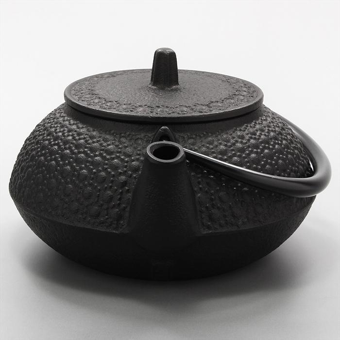 南部鉄器 5型新亀甲セット(釜敷き付) 岩鋳 日本製 岩鋳 鉄瓶兼用急須 5