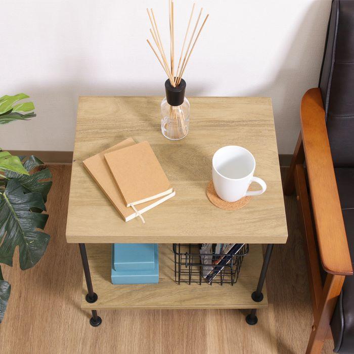 テーブル　サイドテーブル【美品】 EZBOツイストロック サイドテーブル OAK NA 71885 オーク