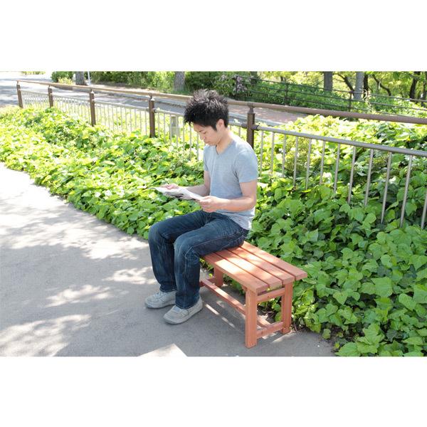 木製ベンチ 90 83995 天然木 ガーデンベンチ 90cm ベンチ ガーデン