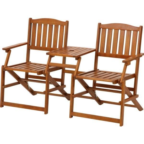 【新品・送料無料】フォールディング　ラブベンチ フォールディング ラブベンチ 85540 ガーデニング 同梱不可 代引き不可