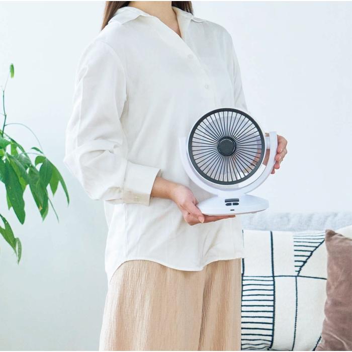 カクセー正規販売店 首振り式ポータブルサーキュレーター GA-02 GoAir