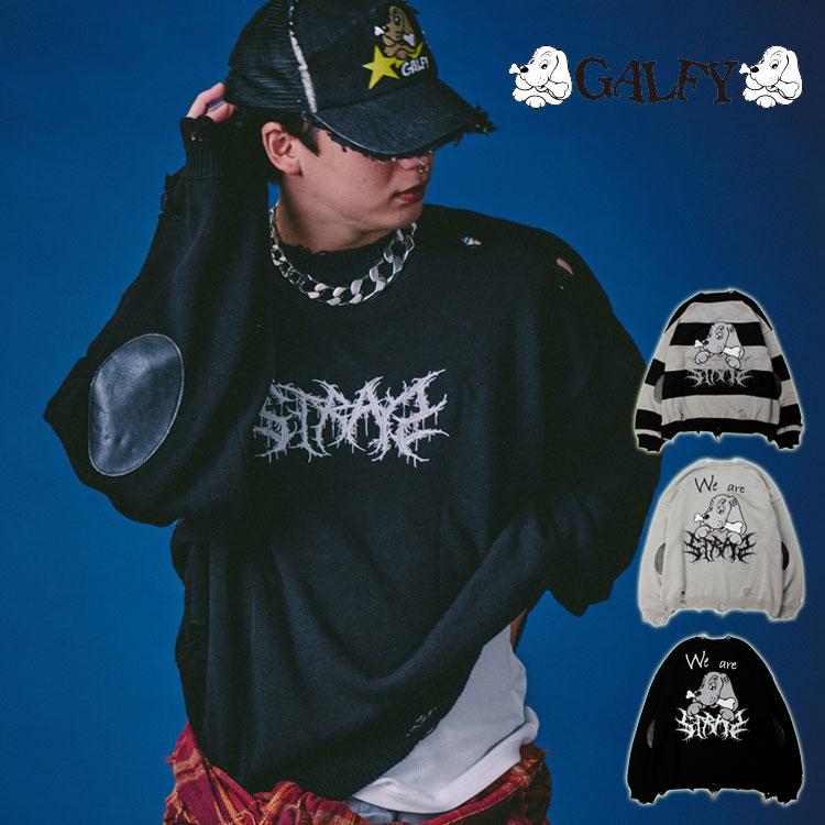 GALFY（ガルフィー） ババチバチピアスニット ピアス 長袖 ニット 