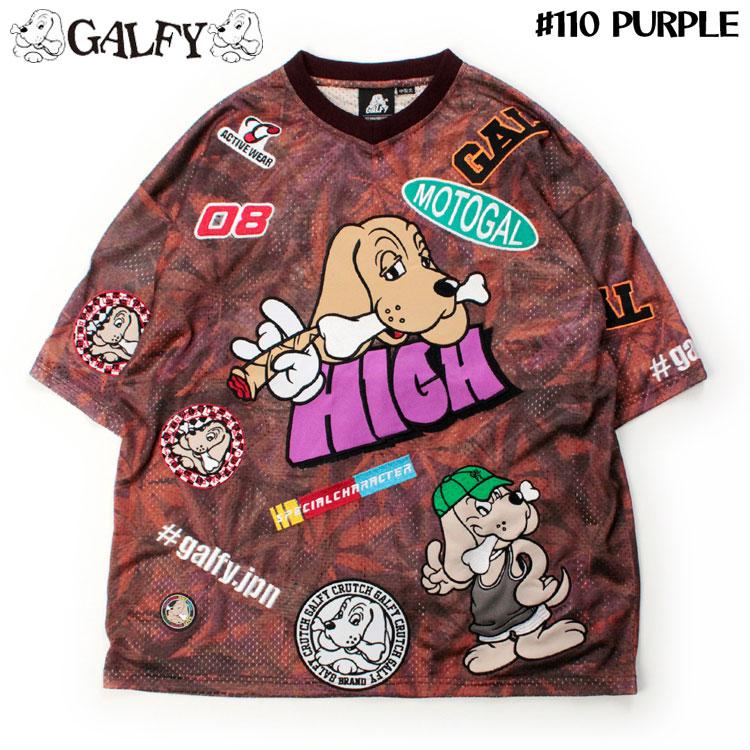 GALFY（ガルフィー） ワッペンだらけでハイになってる 半袖Tシャツ
