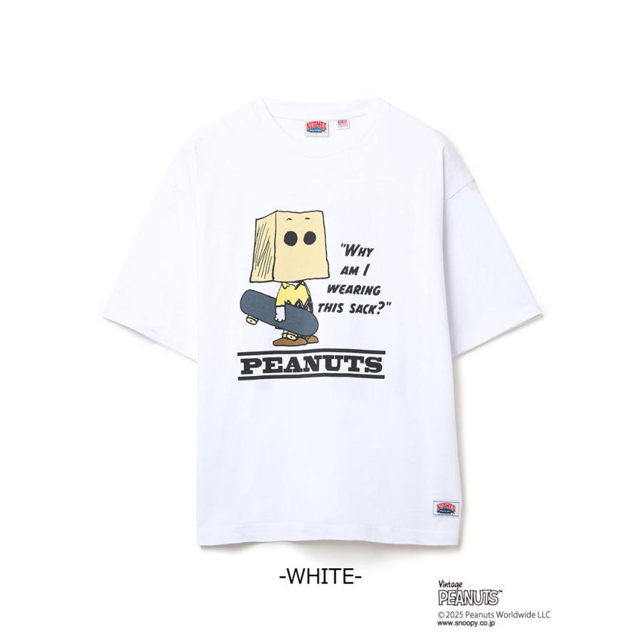PEANUTS スケートボード ビッグ 半袖 Tシャツ NUTMEG ダブルーネーム