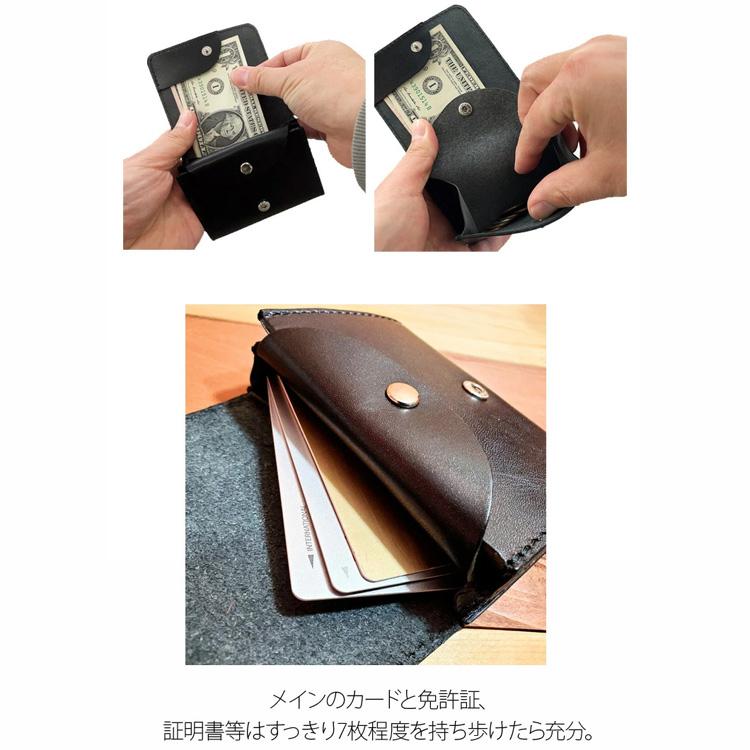 栃木レザー 二つ折り財布 USAスタッズ ハンドメイドウォレット 日本製