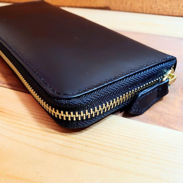 ラウンドファスナー 長財布 牛ヌメ革 ロングウォレット 財布 本革