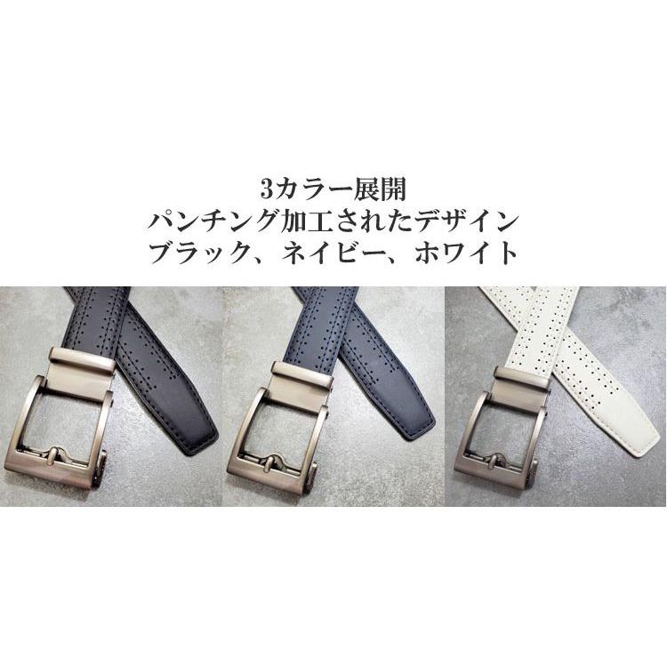 キーリット ベルト ゴルフ おしゃれ パンチング加工 ゴルフ