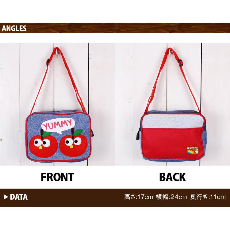 チェリー バナナ グレープ デニム キッズ ショルダーバッグ 子供 通園