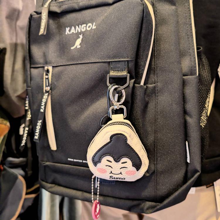 おにぎり型 ポーチ カラビナ付き ミニポーチ 和柄 富士山 だるま 相撲