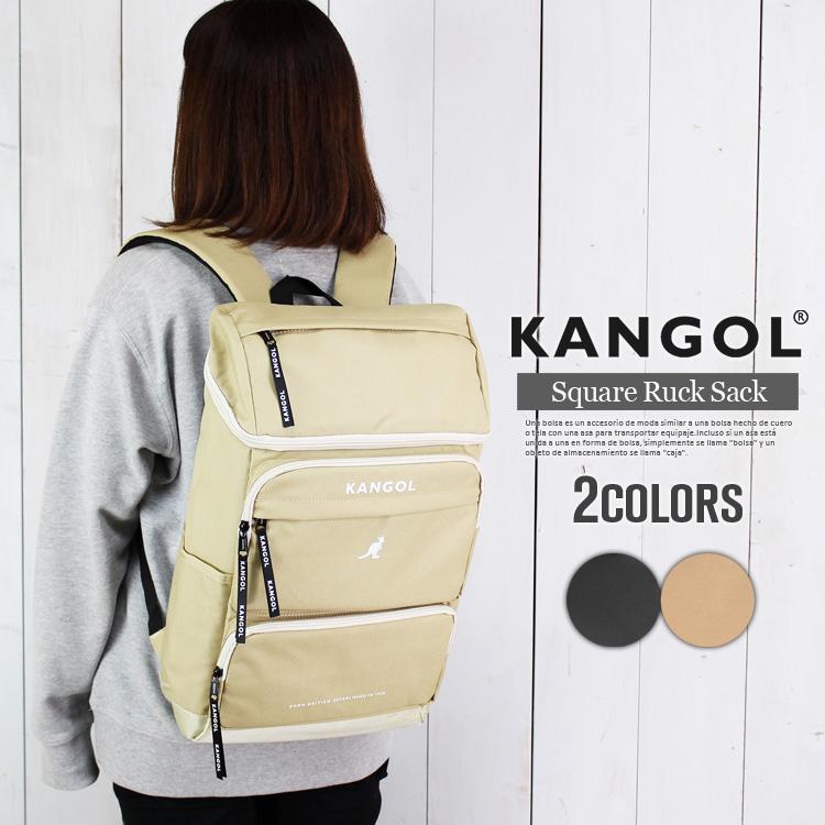 スクエア リュック レディース カンゴール バッグ KANGOL ロゴ ビッグ