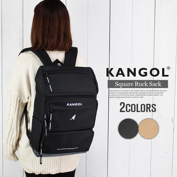 スクエア リュック レディース カンゴール バッグ KANGOL ロゴ ビッグ