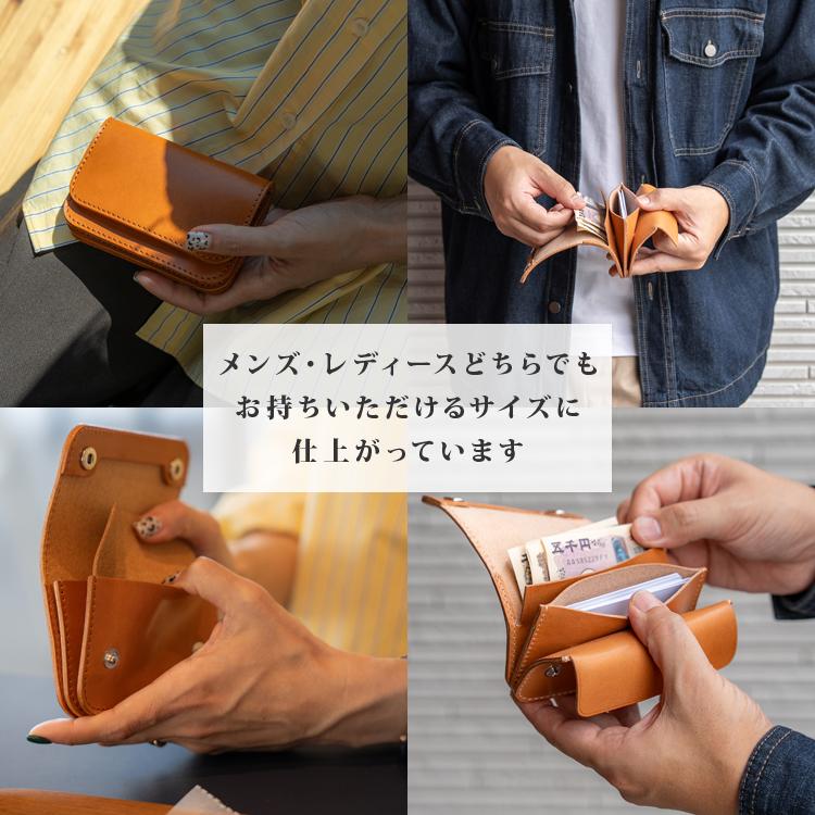 日本製 栃木レザー 正規品 コンパクト ショート トラッカー ウォレット