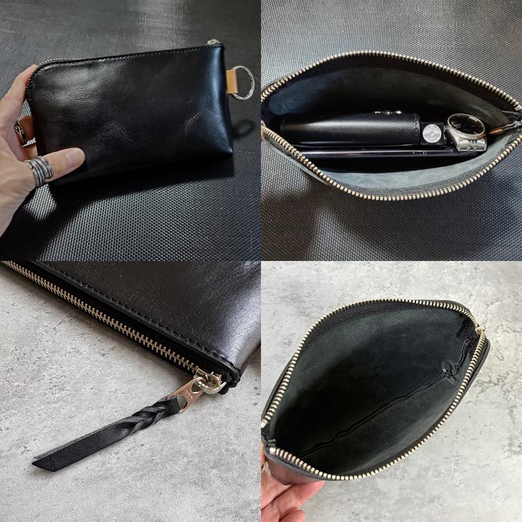 栃木レザー レザーポーチ 日本製 本革 バッグインバッグ 小物入れ