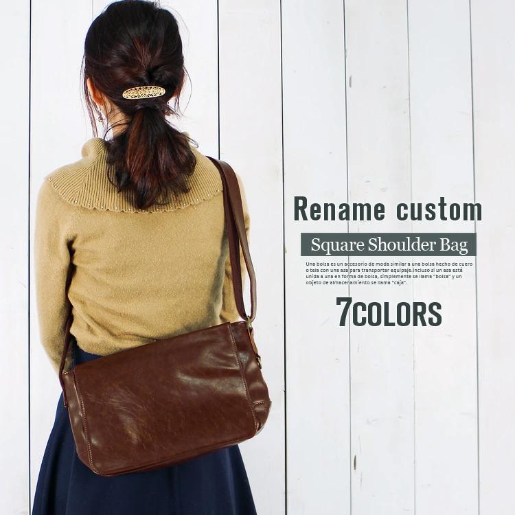 ショルダーバッグ レザー フラップ メッセンジャーバッグ 斜めがけ