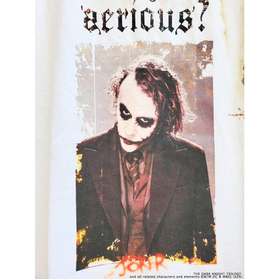 ADAMPATEK アダムパテック THE JOKER ジョーカー DARK KNIGHT ダークナイト コラボ 半袖Tシャツ プリント 汚し加工 バックプリント ヘビーコットン ユニセックス AP2514031 ADAMPATEK アダムパテック THE JOKER ジョーカー DARK KNIGHT T ダーク