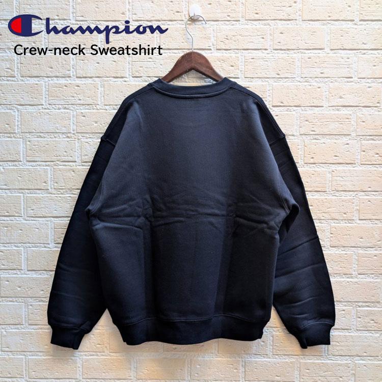 ひろ　champion 90s Champion クルーネック 黒 Champion（チャンピオン） 【30％OFF】Champion クルーネック