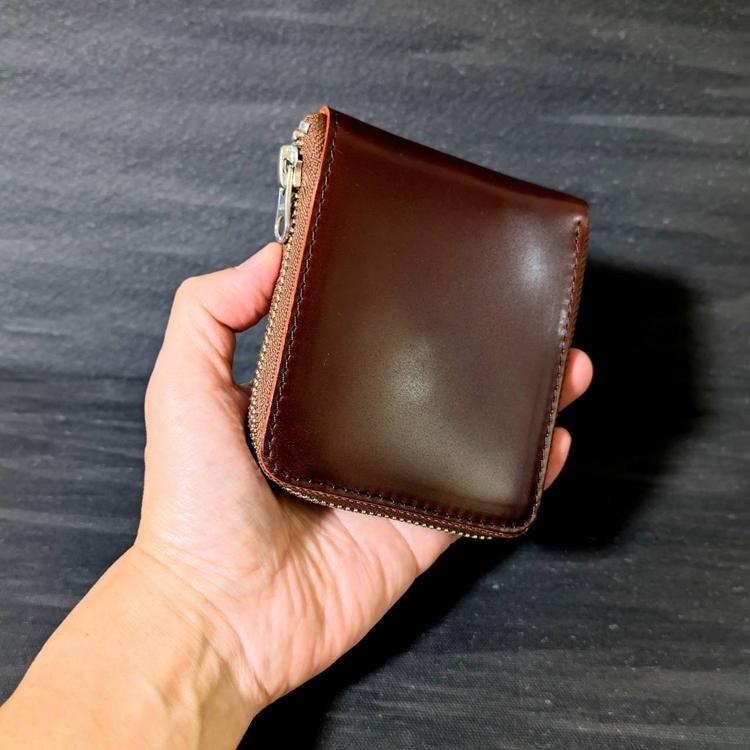 正規品 日本製】新喜皮革 コードバン レザー ラウンドジップ