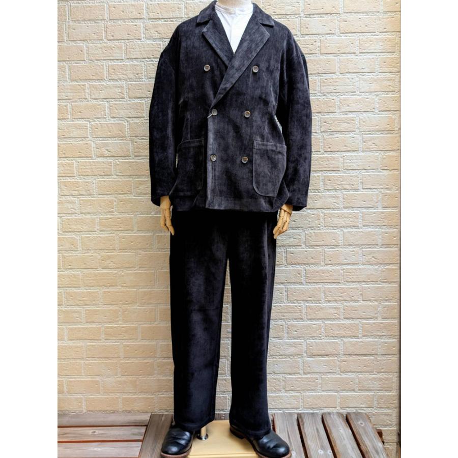 Revo. 【セットアップ可】 シェニール織り 2タック ワイド ストレート