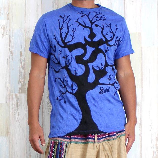 【アジアン雑貨】ココナッツツリー　現地最大サイズ80cm南国リゾート　マレーシア Tシャツ メンズ レディース 大きいサイズ エスニック オーム柄 ツリー