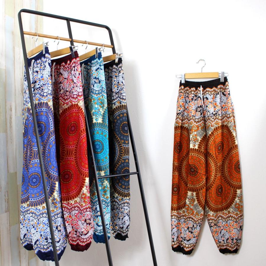 タイパンツ サルエルパンツ レディース メンズ エスニック アジアン