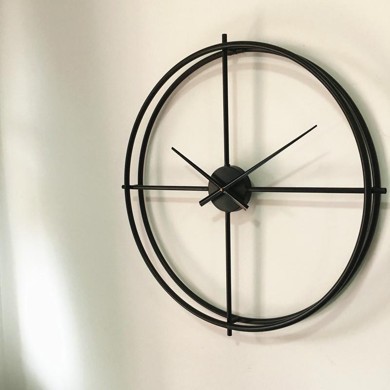おしゃれ 壁掛け時計 鉄芸製 北欧 カフェインテリア 電池式 掛け時計