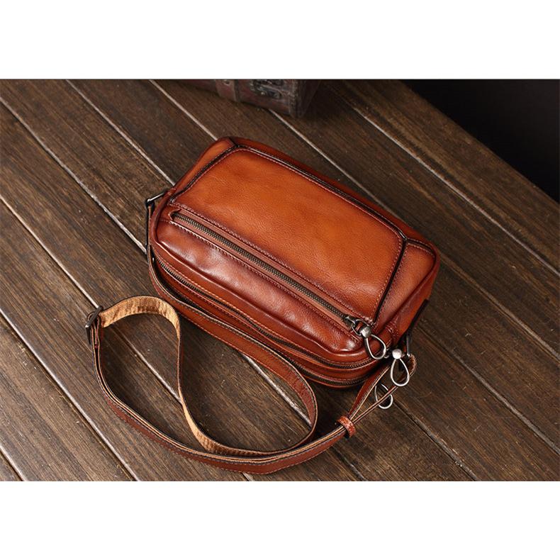 職人手作りヌメ革 メンズバッグ 斜め掛けバッグ ショルダーバッグ 2WAY