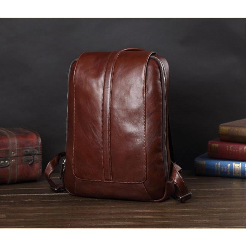 ☆新品☆ ヌメ革 ビジネスリュック 本革 デイバッグ メンズバッグ