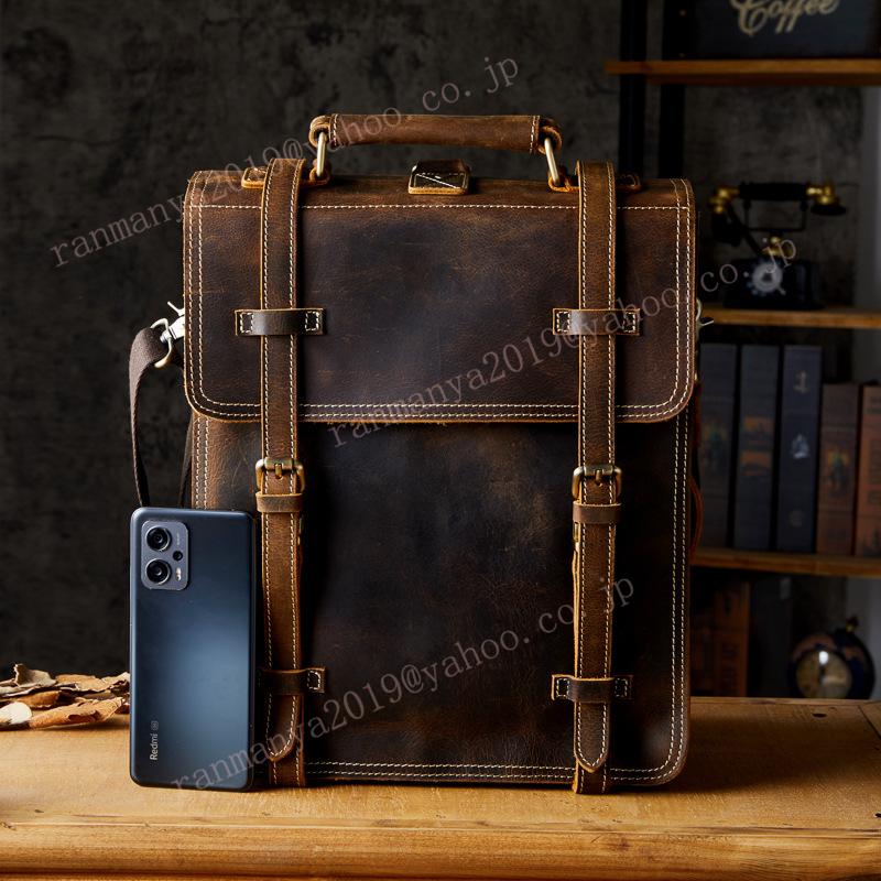 A4 メンズ リュック 本革 レザーリュック A4 / FUJITAKA（フジタカ）公式 / 本革