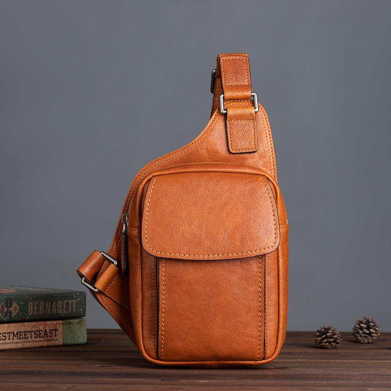 本革 メンズ ボディバッグ ヌメ革 牛革 レザー ワンショルダーバッグ