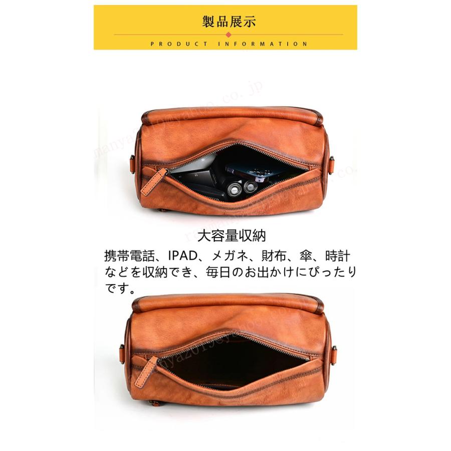 ショルダーバッグ メンズ 本革 レザー 斜めがけ 肩掛け 皮 小さめ