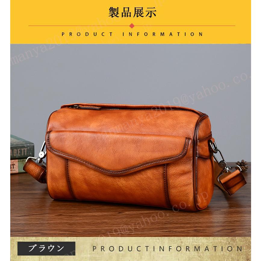 ショルダーバッグ メンズ 本革 レザー 斜めがけ 肩掛け 皮 小さめ