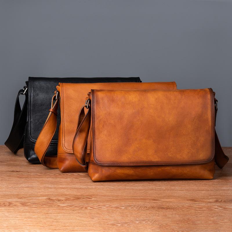 22春夏新色 職人手作りヌメ革 メンズバッグ ショルダーバッグ メッセンジャーバック 斜めがけ 肩掛け レザー ビジネスバッグ おしゃれ 大容量 3色 通勤 Llb 0046 Whitesforracialequity Org