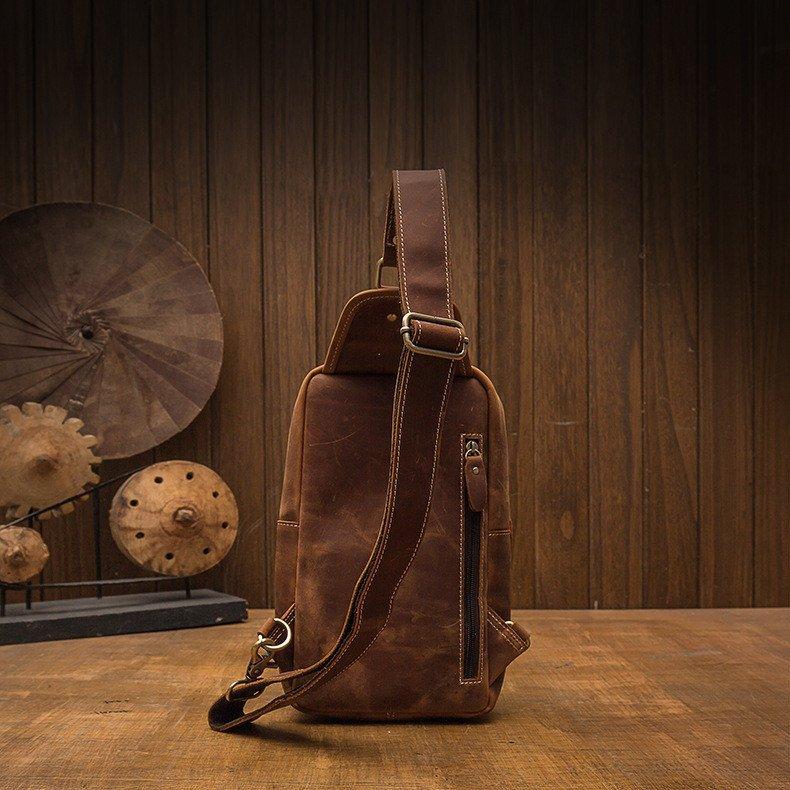 メンズバッグ ボディバッグ 本革 縦型 2way 斜め掛け ショルダーバッグ