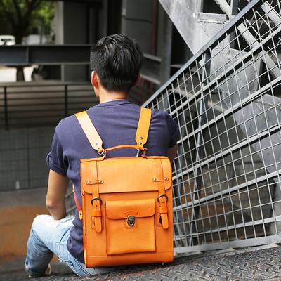 最高級本革保証】人気 リュックサック レザー 手作り 手縫い メンズ