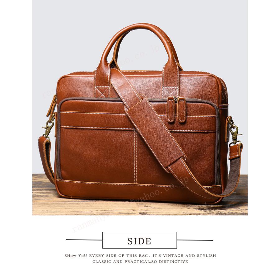 職人手作り 本革 ハンドメイド メンズバッグ ビジネスバッグ