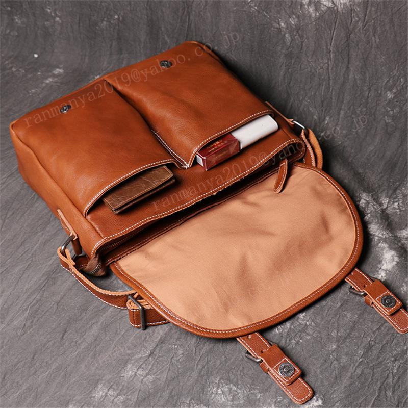 ショルダーバッグ 本革 メンズ メッセンジャーバッグ 斜めがけ 肩掛け