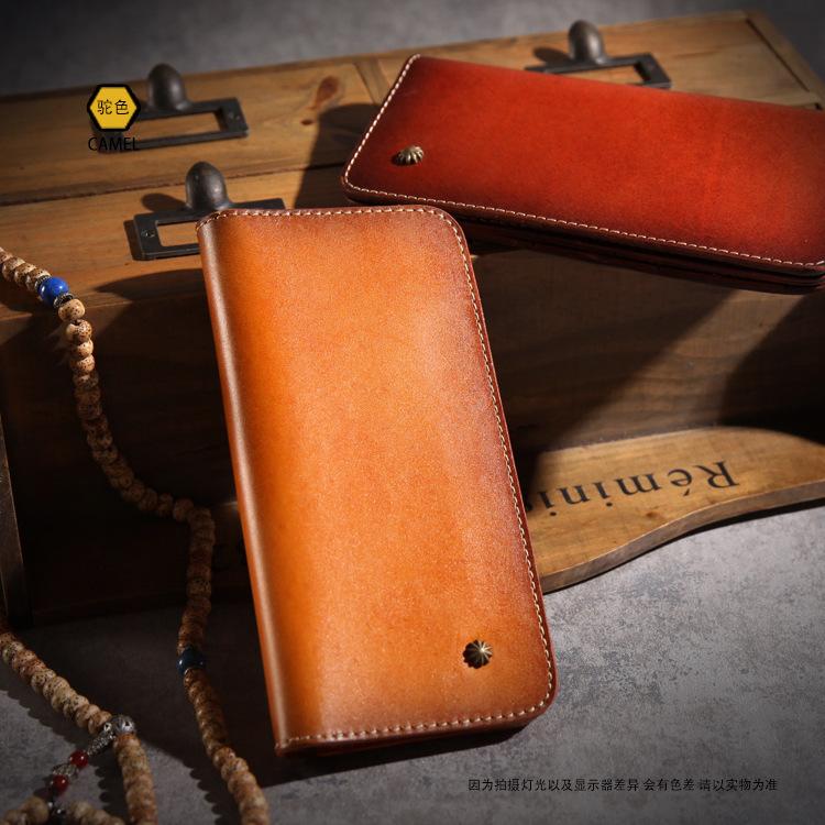 新品 多機能 栃木レザー 長財布 ヌメ革 本革 レザー メンズ 財布 大