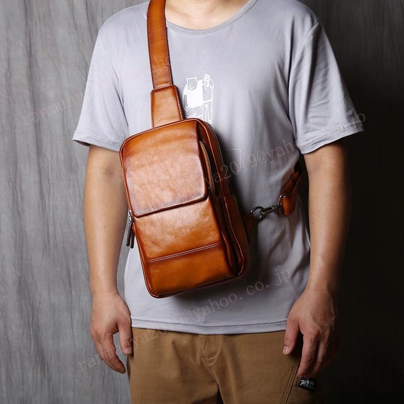 メンズバッグ 本革 ボディバック レザー 男性 大容量 ワンショルダーバッグ 斜め掛けバッグ 牛革 大容量 iPad対応 通勤 通学 カジュアル 鞄 左右肩付替え ボディバッグ ワンショルダーバッグ 本革 メンズ レザー 大容量 斜め