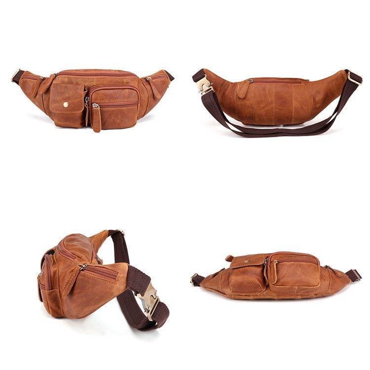 MCM ブランド　ボディバッグ　ウエストポーチ　ブラウン 美品　メンズ MCM（エムシーエム）の「〈クラシック〉N/S クロスボディバッグ
