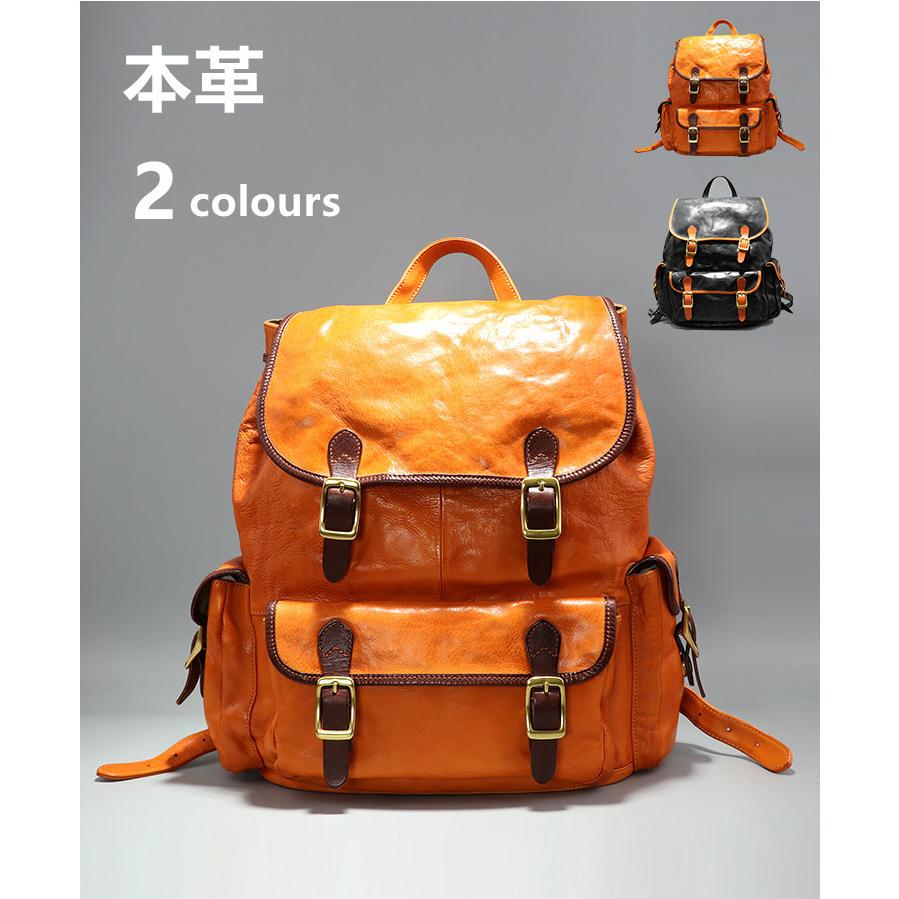 選ばれる理由 店長イチオシ レビュー高評価 人気急上昇 リュックサック メンズバッグ 通勤通学 ヌメ革 ディパック 牛革 バックパック 在庫わずか 本革 高級感 14インチ A4対応 レザー 送料無料 リュック メンズ ヌメ革リュックサック ビジネス 通勤通学 14PC対応