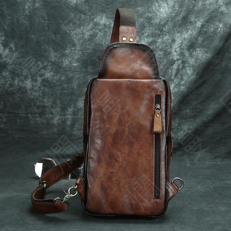 高品質 ボディバッグ 牛革 レザー メンズバッグ ワンショルダーバッグ