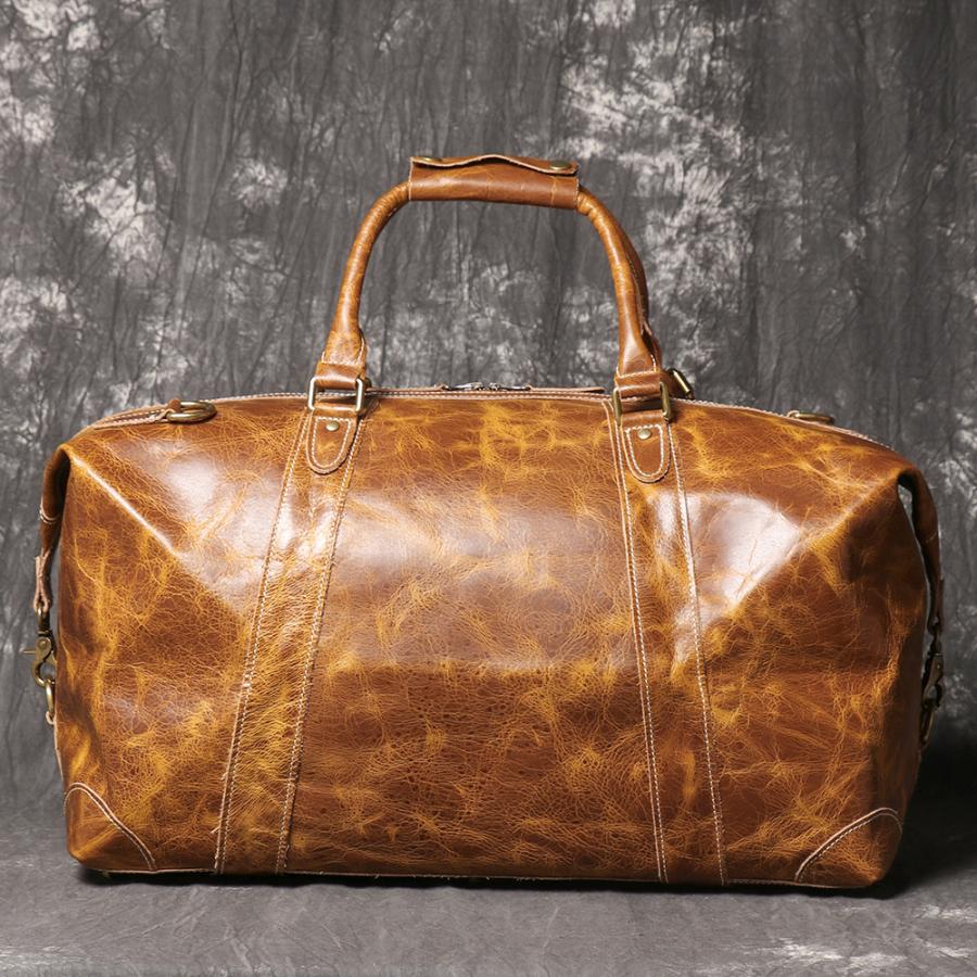 本革　トラベルバッグ　アンティークトランク leather craft レザークラフト、トランクケース レトロの通販 by yorksun's shop｜ラクマ